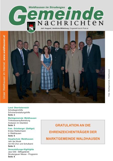 Gemeinde-Nachricht 2010-07.pmd - Marktgemeinde Waldhausen ...