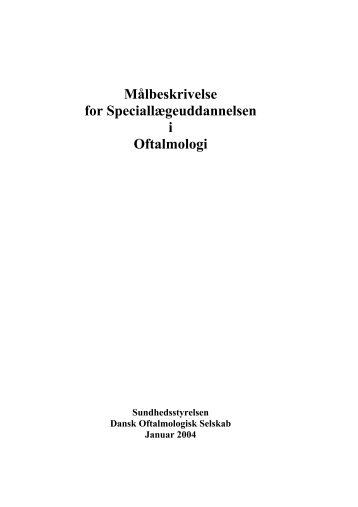 Oftalmologi - Dansk Oftalmologisk Selskab