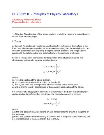 Projectile Motion