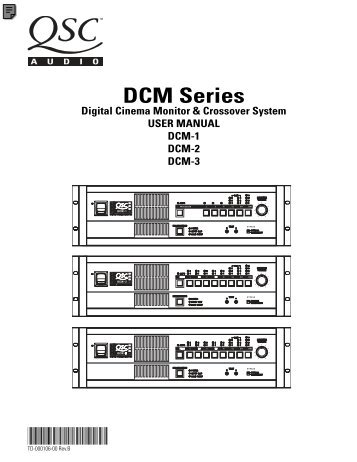 DCM Digital Cinema Monitor - QSC Audio Products