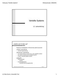 pdf - Systemsoftware und Verteilte Systeme - UniversitÃƒÂ¤t Trier