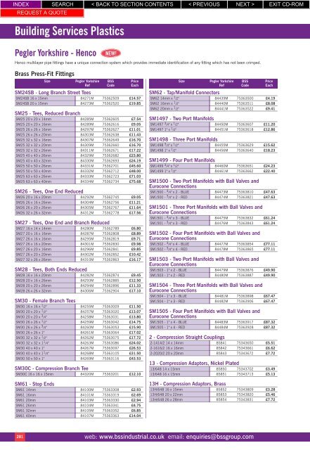 Building Services Plastics - BSS Price Guide 2010