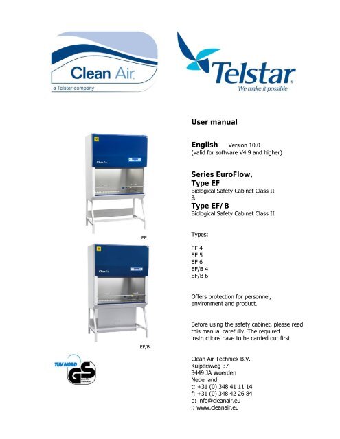 User Manual English Series Euroflow