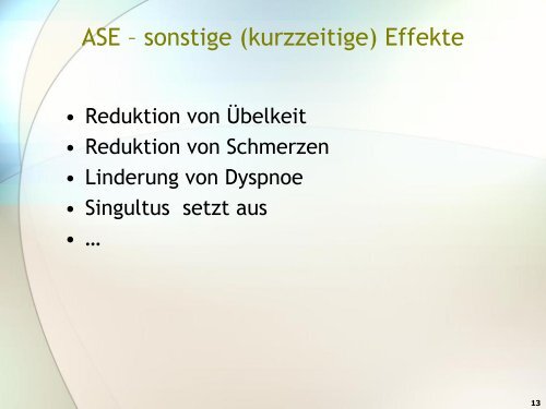 ASE bei Patienten