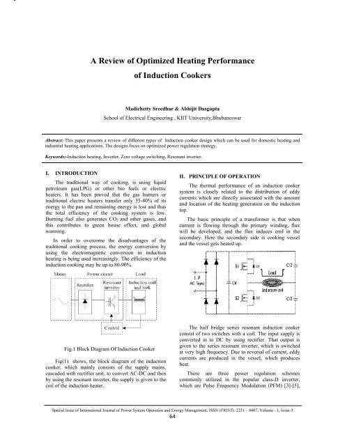A Review Of Optimized Heating Performance Of Induction Cookers