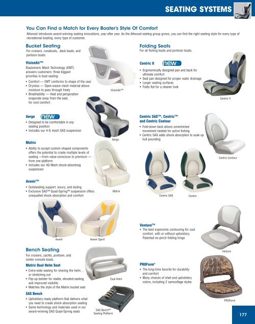 seating systems - Attwood