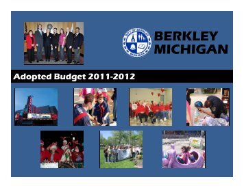 Adopted Budget for Fiscal Year 2011-2012 - City of Berkley