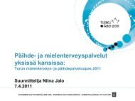 Mielenterveyspalvelut Turussa - Halko ryhmÃ¤n