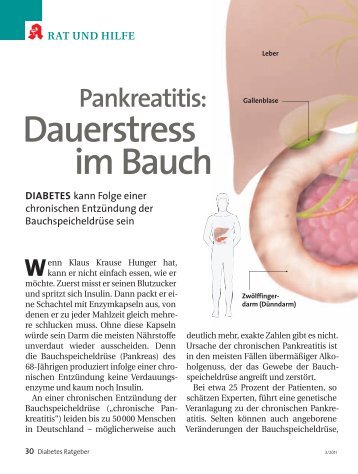 Pankreatitis-Artikel im Diabetes Ratgeber März 2011 - TEB e.V.