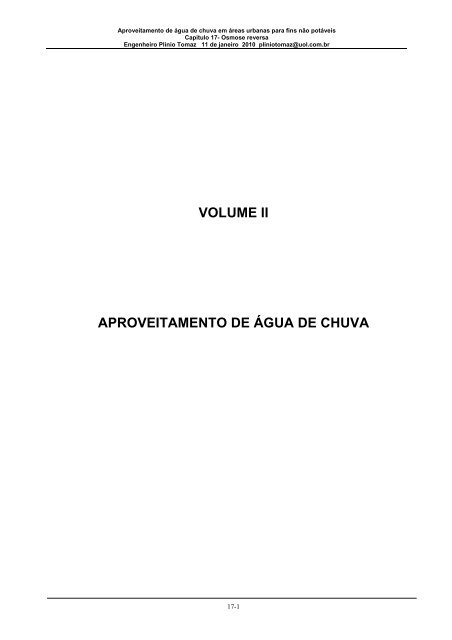 Capitulo 17 Osmose reversa - Pliniotomaz.com.br