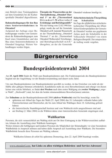 MÃ¤rz 2004 / Nr. 80 (3,17 MB) - Ottendorf an der Rittschein