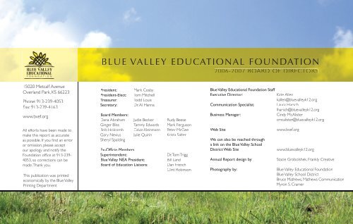 Blue Valley Educational Foundation