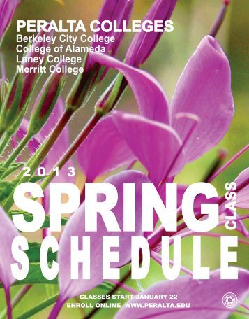 Spring Class Schedule 2013 - Peralta Colleges