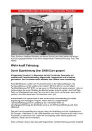Wehr kauft Fahrzeug - Freiwillige Feuerwehr Trennfurt