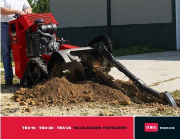 TRX•16 | TRX•20 | TRX•26 WALK-BEHIND TRENCHERS - Toro