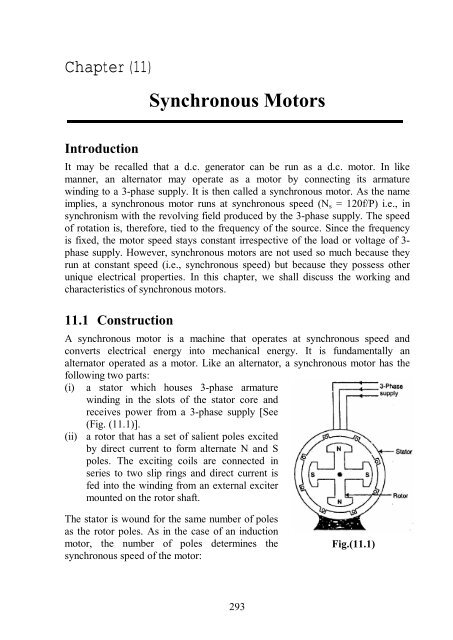 Synchronous Motors