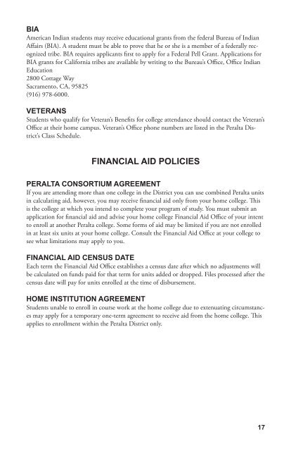 Financial Aid Handbook 2013-2014 - Peralta Colleges