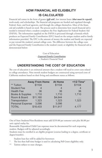 Financial Aid Handbook 2013-2014 - Peralta Colleges