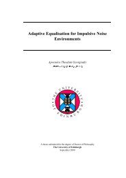 Adaptive Equalisation for Impulsive Noise Environments - Edinburgh ...