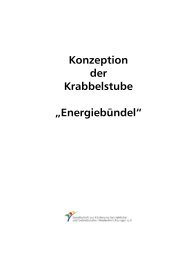 Konzeption der Krabbelstube „Energiebündel“ - BVZ - Beratungs