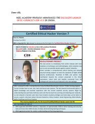 Certified Ethical Hacker Version 7 - MIEL eSecurity Pvt. Ltd.