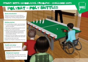 Polybat challenge card - School Games