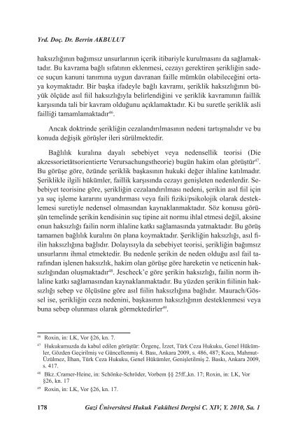 Gazi Ãniversitesi Hukuk FakÃ¼ltesi Dergisi