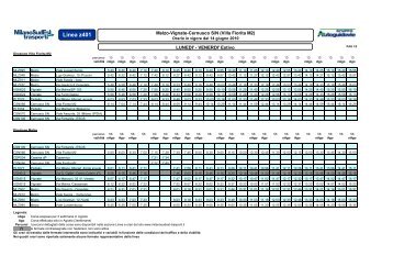 Z401 orari Lun-Ven Estivi 2010 - Milano SudEst Trasporti