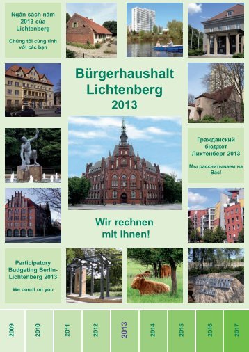 Broschüre Bürgerhaushalt Lichtenberg 2013