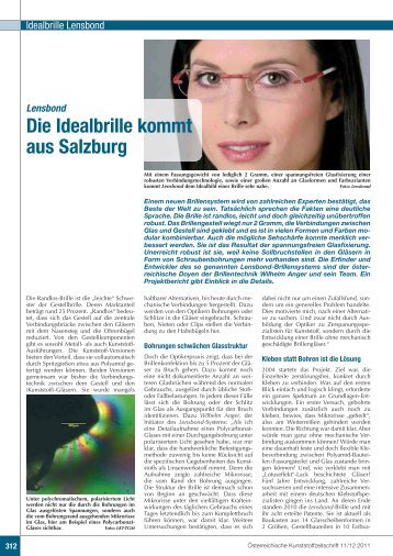 Die Idealbrille kommt aus Salzburg - Lensbond