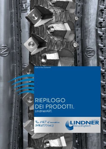 RIEPILOGO DEI PRODOTTI. - Lindner-Recyclingtech GmbH