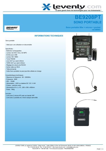 ER66S, MEGAPHONE, Porte-voix 25w avec micro main +  - Levenly