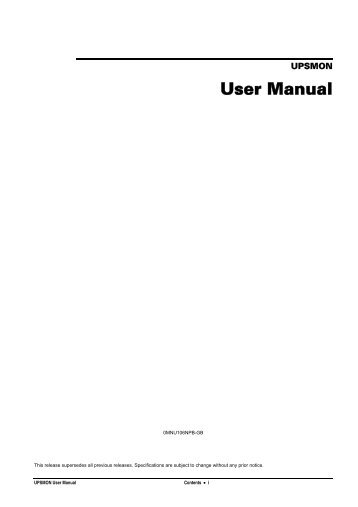UPSMON User Manual - Constant Power Services Ltd
