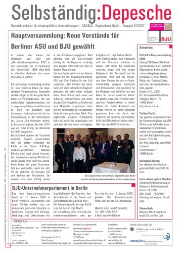 Ausgabe 7/2007 vom 21.12.2007 (PDF, 870 KB) - BJU/ASU