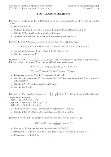 Feuille de TD 3