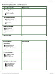 Beobachtungsbogen fÃƒÂ¼r Ausbildungslehrer