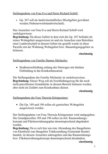 Gemeinderatssitzung vom 09.09.2004 (79 KB) - .PDF - Ehenbichl