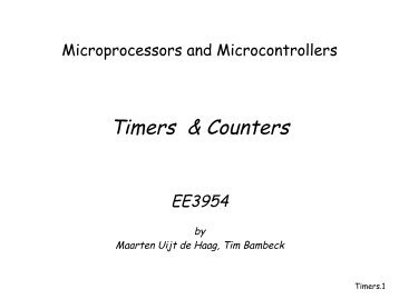 Timers & Counters