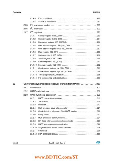 STM8S and STM8A microcontroller families