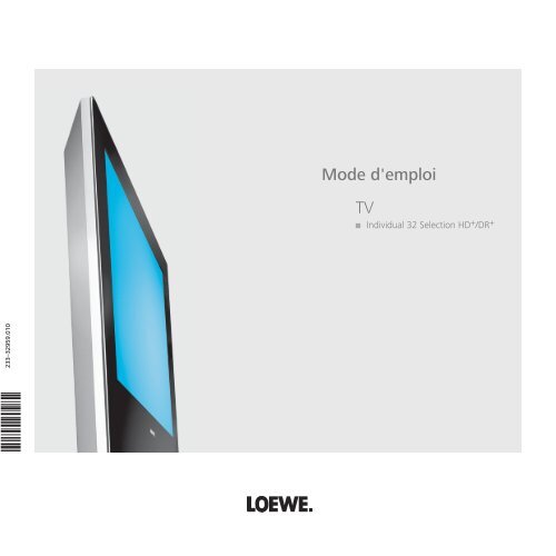 TV Mode d'emploi Loewe