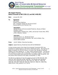 SEC Appeal Hearing Notice Pursuant to NRS 233B - Nevada State ...