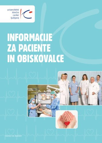 Informacije za paciente in obiskovalce - Univerzitetni Klinični Center ...