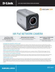 18x PoE NETWORk CAMERA - D-Link