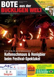 Keltenschmaus & Honigbier beim festival-spektakel - Bote aus der ...