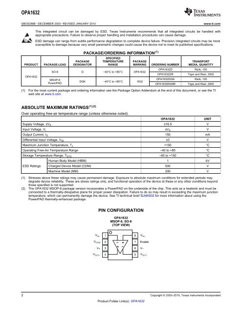 High-Performance, Fully-Differential Audio Op Amp (Rev. B)