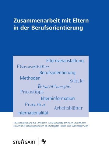 ArbeitsblÃ¤tter fÃ¼r Eltern deutsch - Perspektive Berufsabschluss