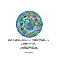 English Language Learner Program Overview - Wethersfield High ...