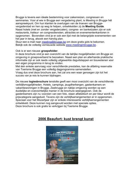 Nieuwsbrief 2006 - Foto Brugge