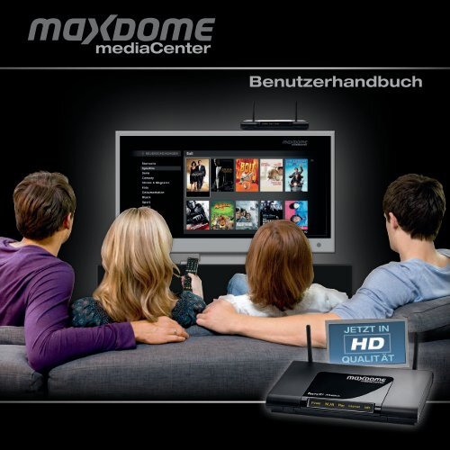 Benutzerhandbuch maxdome mediaCenter HD - 1&amp;1 Hilfe Center