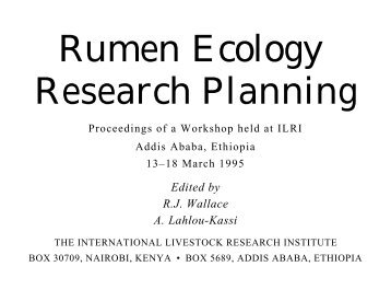 Rumen Ecology Research Planning - International Livestock ...